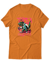 T-Shirt Αντρικό - Trex Graffiti - Color Thumbnail Πορτοκαλί