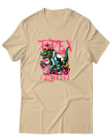 T-Shirt Αντρικό - Trex Graffiti - Color Thumbnail Μπεζ