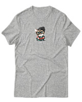 T-Shirt Αντρικό - True Style Cat - Color Thumbnail Γκρι Μελανζέ