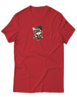 T-Shirt Αντρικό - True Style Cat - Color Thumbnail Κόκκινο