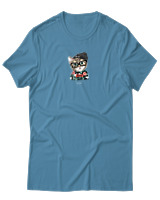 T-Shirt Αντρικό - True Style Cat - Color Thumbnail Τιρκουάζ
