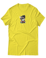 T-Shirt Αντρικό - True Style Cat - Color Thumbnail Κίτρινο