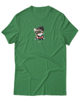 T-Shirt Αντρικό - True Style Cat - Color Thumbnail Πράσινο