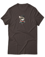 T-Shirt Αντρικό - True Style Cat - Color Thumbnail Καφέ