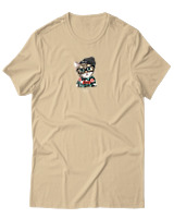 T-Shirt Αντρικό - True Style Cat - Color Thumbnail Μπεζ