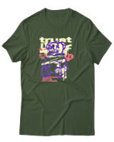 T-Shirt Αντρικό - Trust - Color Thumbnail Κυπαρισσί