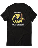 T-Shirt Αντρικό - Trust Me Im Engineer - Color Thumbnail Μαύρο