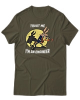T-Shirt Αντρικό - Trust Me Im Engineer - Color Thumbnail Χακί