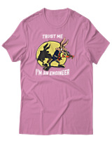 T-Shirt Αντρικό - Trust Me Im Engineer - Color Thumbnail Ροζ