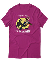 T-Shirt Αντρικό - Trust Me Im Engineer - Color Thumbnail Φουξια
