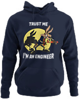 Φούτερ με κουκούλα - Trust Me Im Engineer - Color Thumbnail Navy Blue