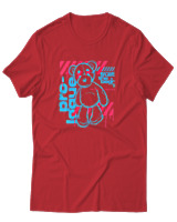 T-Shirt Αντρικό - Trust The Bear - Color Thumbnail Κόκκινο