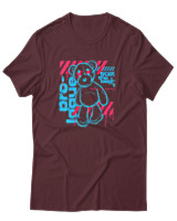 T-Shirt Αντρικό - Trust The Bear - Color Thumbnail Μπορντό
