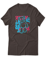 T-Shirt Αντρικό - Trust The Bear - Color Thumbnail Καφέ