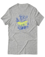 T-Shirt Αντρικό - Trust The Bear - Color Thumbnail Γκρι Μελανζέ