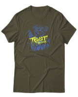 T-Shirt Αντρικό - Trust The Bear - Color Thumbnail Χακί