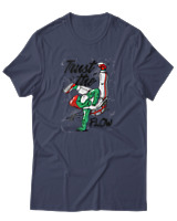 T-Shirt Αντρικό - Trust The Flow - Color Thumbnail Μπλε Γκρι