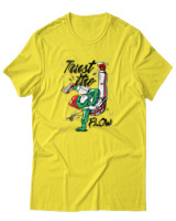 T-Shirt Αντρικό - Trust The Flow - Color Thumbnail Κίτρινο