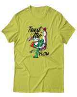 T-Shirt Αντρικό - Trust The Flow - Color Thumbnail Λαχανί