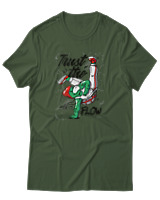 T-Shirt Αντρικό - Trust The Flow - Color Thumbnail Κυπαρισσί