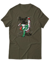 T-Shirt Αντρικό - Trust The Flow - Color Thumbnail Χακί