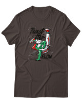 T-Shirt Αντρικό - Trust The Flow - Color Thumbnail Καφέ