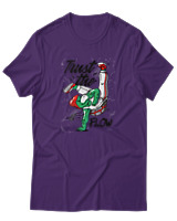 T-Shirt Αντρικό - Trust The Flow - Color Thumbnail Σκούρο Μωβ