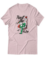 T-Shirt Αντρικό - Trust The Flow - Color Thumbnail Απαλό Ροζ