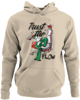 Φούτερ με κουκούλα - Trust The Flow - Color Thumbnail Μπέζ
