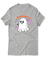 T-Shirt Unisex - Try Me Witch - Color Thumbnail Γκρι Μελανζέ