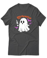 T-Shirt Unisex - Try Me Witch - Color Thumbnail Ανθρακί