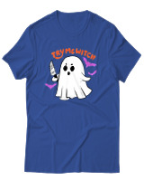 T-Shirt Unisex - Try Me Witch - Color Thumbnail Μπλε Ρουά