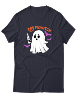 T-Shirt Unisex - Try Me Witch - Color Thumbnail Σκούρο Μπλε