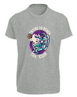 T-Shirt Fit Αντρικό - Trying To Reach The Bitcoin - Color Thumbnail Γκρι Μελανζέ