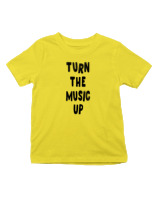 T-Shirt  Παιδικό - Turn The Music Up - Color Thumbnail Κίτρινο