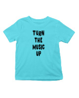 T-Shirt  Παιδικό - Turn The Music Up - Color Thumbnail Οινοπνευματί