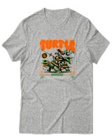 T-Shirt  Γυναικείο - Turtle - Color Thumbnail Γκρί Μελανζέ