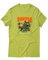 T-Shirt  Γυναικείο - Turtle - Color Thumbnail Λαχανί