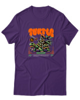T-Shirt  Γυναικείο - Turtle - Color Thumbnail Μώβ