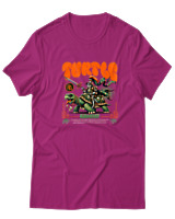 T-Shirt  Γυναικείο - Turtle - Color Thumbnail Φούξια