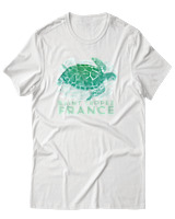 T-Shirt Αντρικό - Turtle - Color Thumbnail Άσπρο