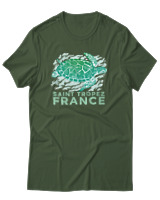 T-Shirt Αντρικό - Turtle - Color Thumbnail Κυπαρισσί