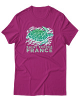 T-Shirt Αντρικό - Turtle - Color Thumbnail Φουξια