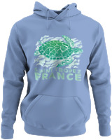 Φούτερ με κουκούλα - Turtle - Color Thumbnail Blue Carolina