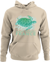 Φούτερ με κουκούλα - Turtle - Color Thumbnail Μπέζ