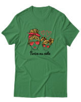 T-Shirt  Γυναικείο - Twice As Cute - Color Thumbnail Πράσινο