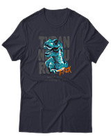T-Shirt Αντρικό - Tyrannosaurus - Color Thumbnail Σκούρο Μπλε