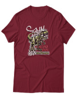 T-Shirt Αντρικό - Tyrannosaurus Rex - Color Thumbnail Σκούρο Κόκκινο