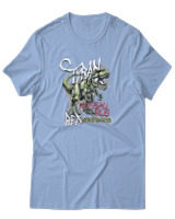 T-Shirt Αντρικό - Tyrannosaurus Rex - Color Thumbnail Γαλάζιο