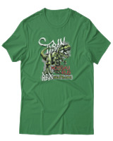 T-Shirt Αντρικό - Tyrannosaurus Rex - Color Thumbnail Πράσινο